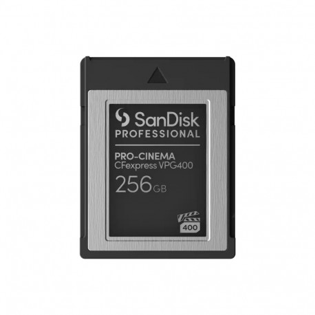 "CARD SANDISK Professional PRO-CINEMA 256GB express VPG400 Type B Card upto 1700MB/s Read 1400MB/s W