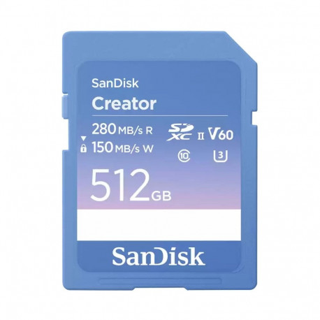 "CARD SanDisk Creator SD UHS-II 512GB"