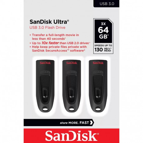 "STICK Sandisk ULTRA 64GB USB 3.0 FLASH DRIVE"