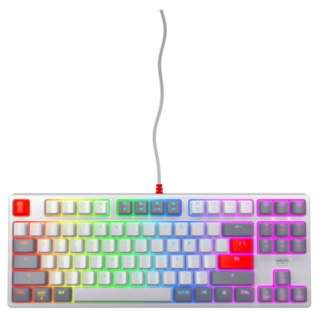 "CHERRY XTRFY K4V2 TKL keyboard. retro"