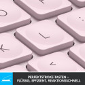"Logitech MX Keys Mini Minimalist Wireless Illuminated Keyboard - ROSE - CENTRAL (DE)"