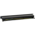 "Equip Patchpanel 24x RJ45 Cat6 19"" FTP 1HE ISO/IEC schwarz"