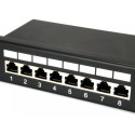 "Equip Patchpanel 24x RJ45 Cat5e 19"" FTP 1HE schwarz"