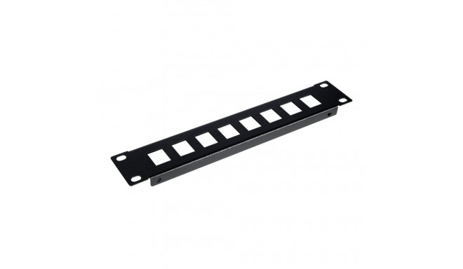 "Equip Patchpanel 10"" mit Keystone Montage 1U. schwarz"