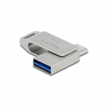 "STICK DELOCK USB 3.2 Gen 1 USB-C + Typ-A Speicherstick 16GB - Metallgehuse"