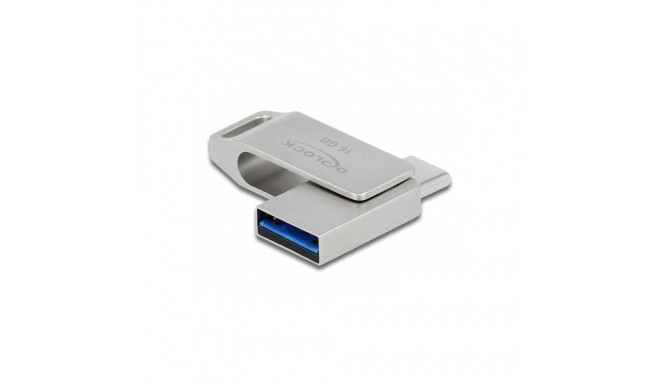 "STICK DELOCK USB 3.2 Gen 1 USB-C + Typ-A Speicherstick 16GB - Metallgehuse"