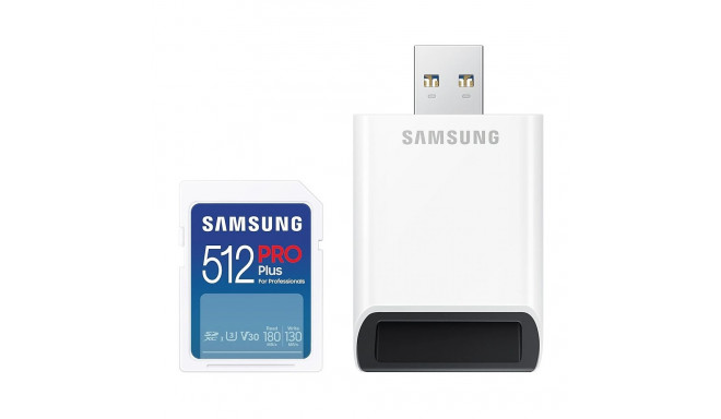 "CARD Card 512GB Samsung XC PRO Plus (2023)(CL10) Reader retail"