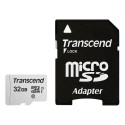 "CARD microSD Card 32GB Transcend SDHC USD300S-A w/Adapter"