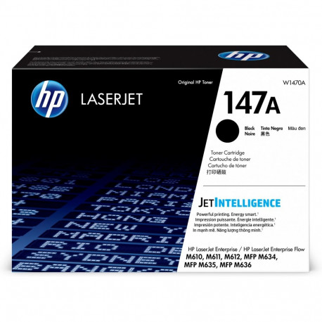 "HP 147A Black LaserJet Toner Cartridge 10.500 pages"