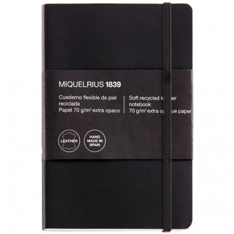 "Miquelrius LEATHER1839 Notizbuch 104X150 SQU 5mm Index.300Bl (Speditionsversand)"