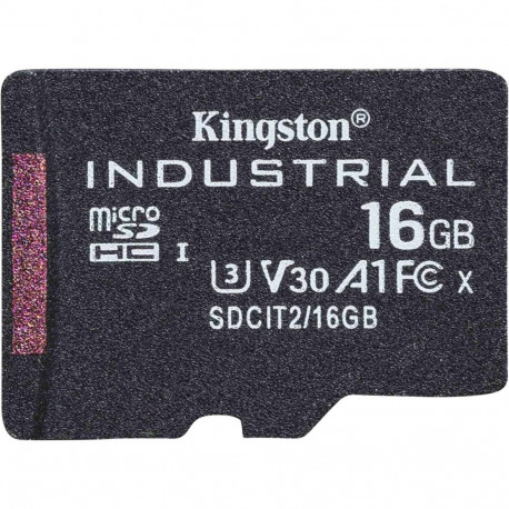 "CARD 16GB KINGSTON microHC Industrial C10 A1 pSLC Card Single Pack w/o Adapter"