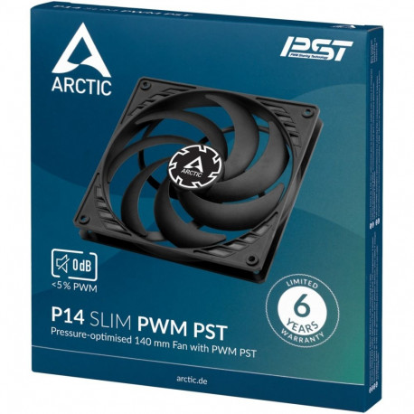 "ARCTIC Lüfter 140x140x27mm P14 PWM PST Slim Profile"