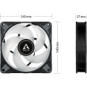 "ARCTIC Lüfter P14 PWM PST A-RGB 0dB (Black)"