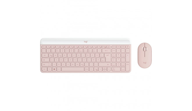 "Logitech MK470 Slim Combo - ROSE - (DE) - CENTRAL-419"