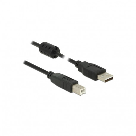 DELOCK kaabel USB 2.0 tüüp-A pistik > USB 2.0 tüüp-B pistik 1.0 m must