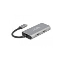 "DELOCK Externer USB 3.2 Gen 2 USB Type-C Hub mit 2 x USB Typ-A und 2 x USB Type-C"