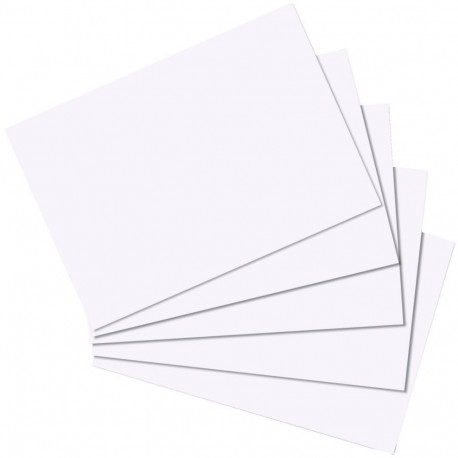 "Herlitz Karteikarte A6 blanko weiß 100er Packu"