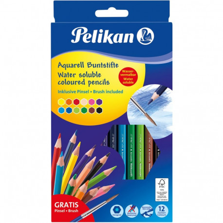"Pelikan Buntstifte Standard Aquarell BSA12LN 12Stk."