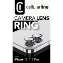 "Cellularline Camera Lens Protection Ring iPhone 16/Plus Clear"
