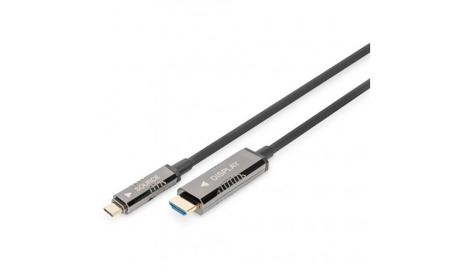 "DIGITUS 4K USB Typ - C auf HDMI AOC Adapterkabel, 15,0m"