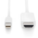 "DIGITUS DisplayPort Adapterkabel mini DP->HDMI A St/St 8K 2m"