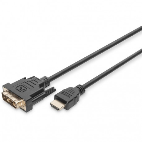 "DIGITUS HDMI-Kabel A->DVI(18+1) St/St 2.0m schwarz FullHD"