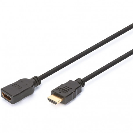 "DIGITUS HDMI Verlängerungskabel m. Ethernet 4K 2m schwarz"