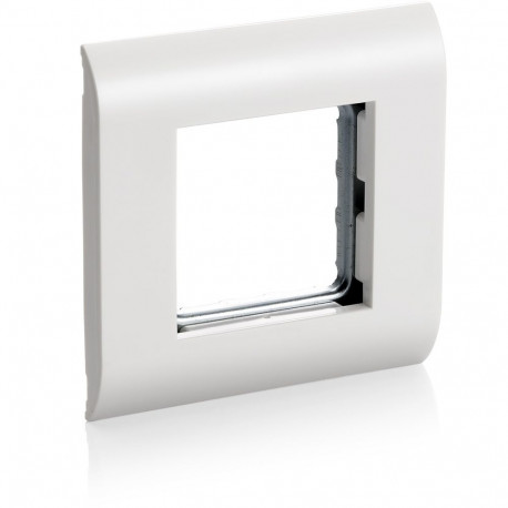 "Equip Unterputzdose Frontplatte French Modular 45x45 RAL9010 Polybeutel"