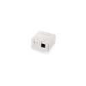 "Equip Aufputzdose 2x Keystone Jack mit Abdeckung Premium ws"