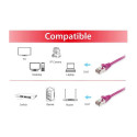 "Equip Patchkabel Cat6 S/FTP 2xRJ45 2.00m violet LSZH Polybeutel"