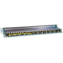 "Equip Patchpanel 24x RJ45 Cat6A 19"" FTP 1HE ISO/IEC schwarz"