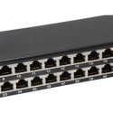 "Equip Patchpanel 48x RJ45 Cat6 19"" FTP 1HE ISO/IEC schwarz"