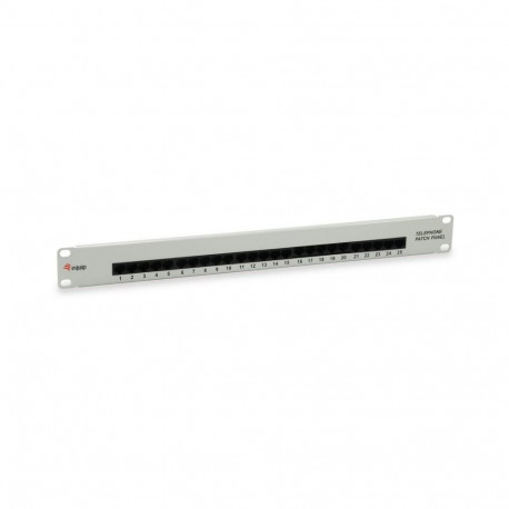 "Equip Patchpanel 25x RJ45 Cat3 19"" UTP 1HE ISDN hellgrau"