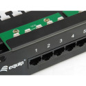 "Equip Patchpanel 25x RJ45 Cat3 19"" UTP 1HE ISDN schwarz"