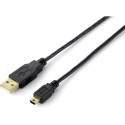 "Equip Kabel USB-A 2.0 -> mini B St/St 3.00m schwarz Blister"