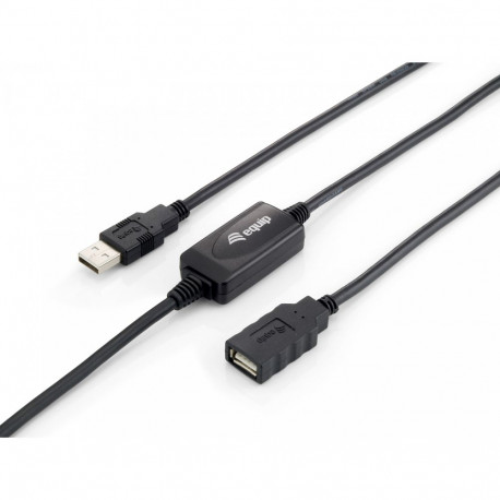 "Equip Kabel USB-A 2.0 -> A Verl. St/Bu 10.00m 480Mbps akt.sw"