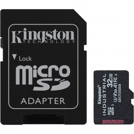 "CARD 32GB Kingston Industrial microHC 100MB/s +Adapter"