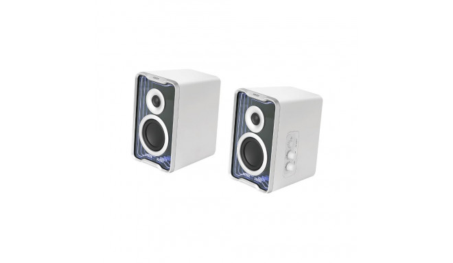 "Edifier QR30 Desktoplautsprecher weiss Bluetooth.RGB retail"