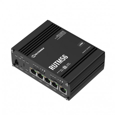 Tööstuslik 5G/4G LTE Dual Wifi Ruuter: 1xWAN, 4xLAN, 802.11b/g/n/ac Wave 2 MU-MIMO, -40°C-75°C, IP30