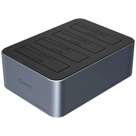 4-Bay dokkimisjaam võrguvaba kloonimisega 2.5"/3.5" SATA HDD/SSD – hall