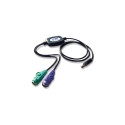Aten UC10KM USB Adapter - PS/2 x2 Black (UC10KM-AA)