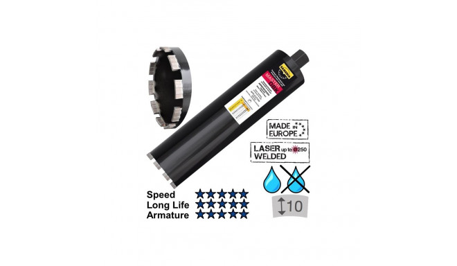 Diamond core bit 62 x 450 mm, DBK, SAMEDIA