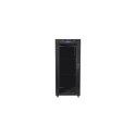 Lanberg | Rack cabinet 19" free-standing 27U/800x1200 (flat pack) with glass door, LCD | FF01-8227-1 Lanberg | Rack cabinet 19" free-standing 27U/800x1200 (flat pack) with glass door, LCD | FF01-8227-1