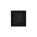 Lanberg 19" seinapealne 12U/600x450 perforeeritud uksega seinakapp (kokkupandav) WF01-6412-23B must