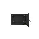 Lanberg 19" seinapealne madala profiiliga rack-kapp 4U+3U/540x200 WAF1-5203-04-00B must