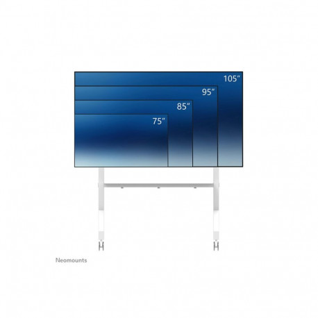 Neomounts Floor stand | FL50-575WH1 TV trolley | Adjustable Height | 65-110 " | Maximum weight (capa