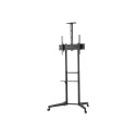 Neomounts Floor stand | FL50-550BL1 TV trolley | Adjustable Height, Tilt | 37-70 " | Maximum weight 