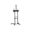 Neomounts Floor stand | FL50-550BL1 TV trolley | Adjustable Height, Tilt | 37-70 " | Maximum weight 