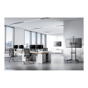 Neomounts Floor stand | FL50-550BL1 TV trolley | Adjustable Height, Tilt | 37-70 " | Maximum weight 