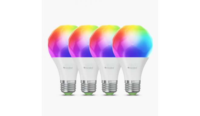 Nanoleaf Essentials nutikas A60 pirn Matter WiFi 900 lm 2700-6500K, 4 tk komplekt | E27 | 9 W | RGBC